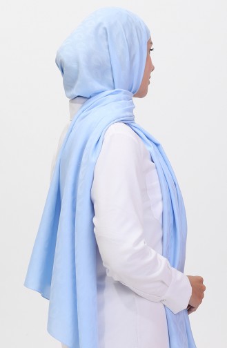 Madame Mary Drop Jacquard Shawl 19085-07 Baby Blue 19085-07