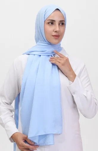 Madame Mary Bloemenjacquard Sjaal 19086-07 Babyblauw 19086-07