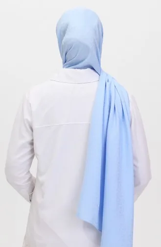 Madame Mary Bloemenjacquard Sjaal 19086-07 Babyblauw 19086-07