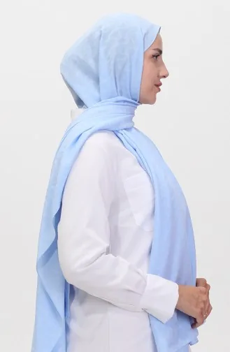 Madame Mary İvy Jacquard Shawl 19088-07 Baby Blue 19088-07