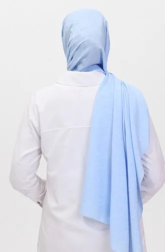 Madame Mary İvy Jacquard Shawl 19088-07 Baby Blue 19088-07