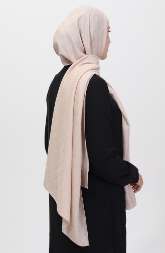 Madame Mary Drop Jacquard Shawl 19085-19 Beige 19085-19