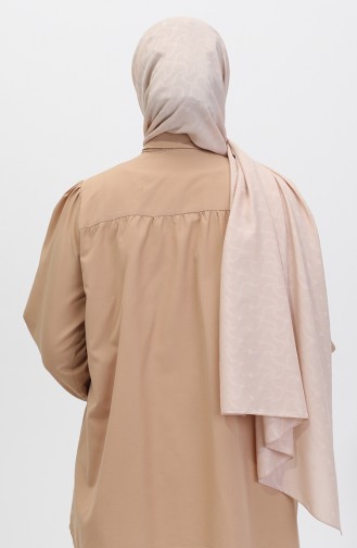 Madame Mary İvy Jacquard Shawl 19088-19 Beige 19088-19