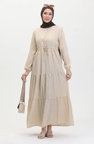 Robe A Motifs Ancre 0400-03 Beige 0400-03
