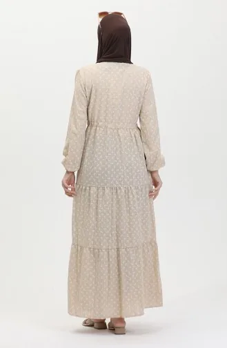 Robe A Motifs Ancre 0400-03 Beige 0400-03