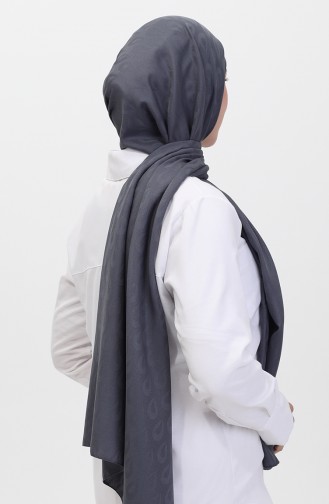 Madame Mary Drop Jacquard Shawl 19085-02 Smoked 19085-02