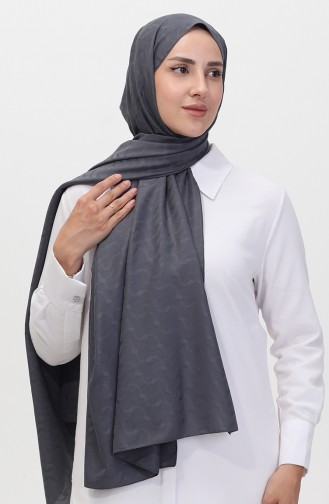 Madame Mary İvy Jacquard Shawl 19088-02 Smoked 19088-02