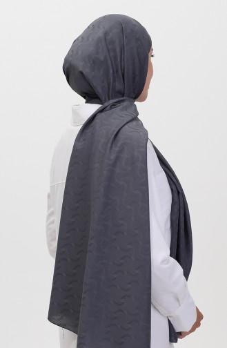 Madame Mary İvy Jacquard Shawl 19088-02 Smoked 19088-02