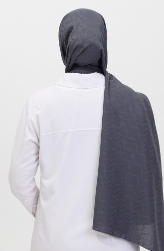 Madame Mary İvy Jacquard Shawl 19088-02 Smoked 19088-02