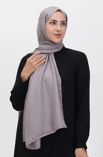 Madame Mary Châle Jacquard Fleuri 19086-03 Gris 19086-03