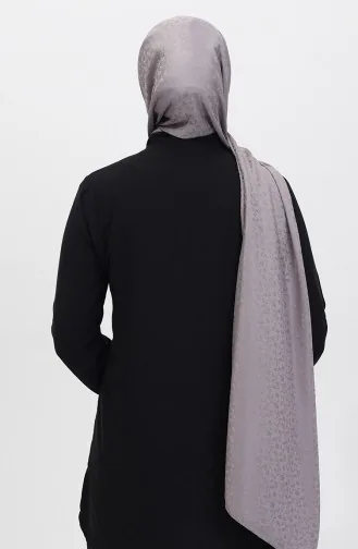 Madame Mary Châle Jacquard Fleuri 19086-03 Gris 19086-03