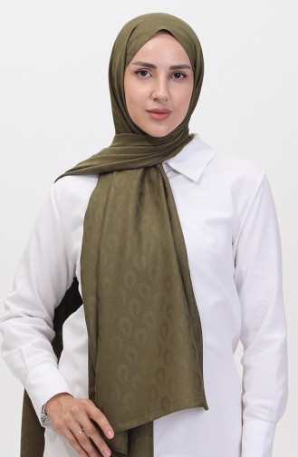 Madame Mary Drop Jacquard Shawl 19085-16 Khaki 19085-16
