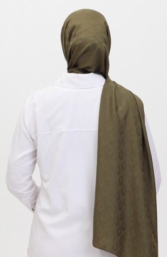 Madame Mary Drop Jacquard Shawl 19085-16 Khaki 19085-16