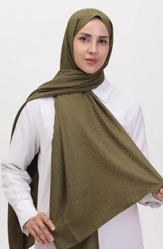 Madame Mary Floral Jacquard Shawl 19086-16 Khaki 19086-16