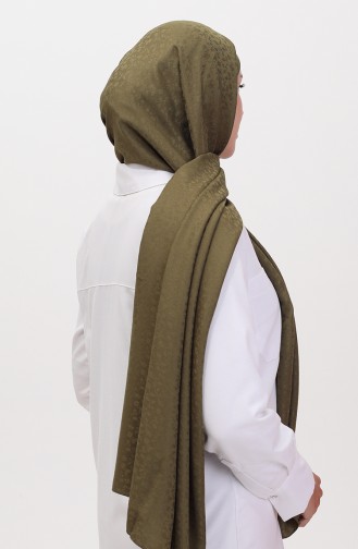 Madame Mary Floral Jacquard Shawl 19086-16 Khaki 19086-16