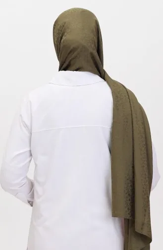 Madame Mary Floral Jacquard Shawl 19086-16 Khaki 19086-16