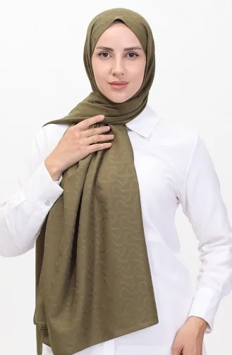 Madame Mary İvy Jacquard Shawl 19088-16 Khaki 19088-16