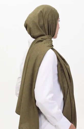 Madame Mary İvy Jacquard Shawl 19088-16 Khaki 19088-16