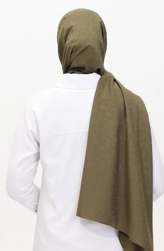 Madame Mary İvy Jacquard Shawl 19088-16 Khaki 19088-16