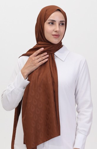 Madame Mary Drop Jacquard Shawl 19085-17 Brown 19085-17