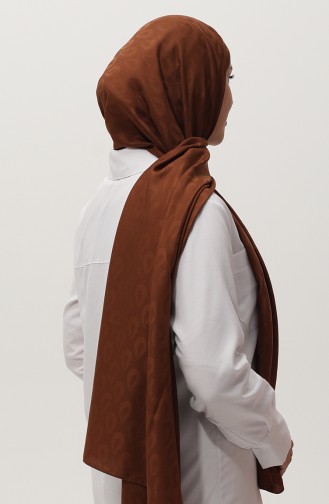 Madame Mary Drop Jacquard Shawl 19085-17 Brown 19085-17