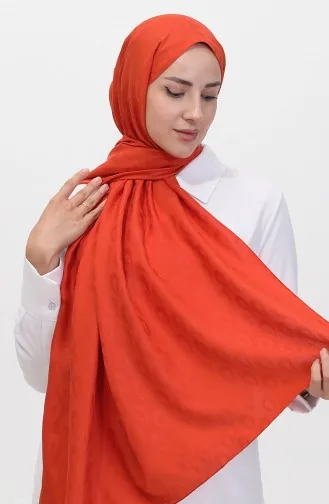 Madame Mary Damla Jakar Şal 19085-13 Kiremit