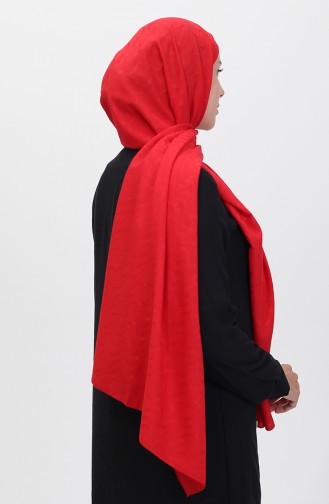 Madame Mary İvy Jacquard Shawl 19088-08 Red 19088-08