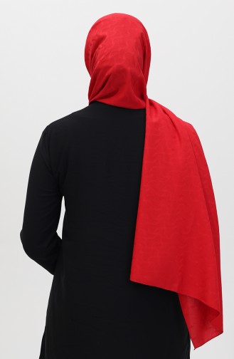 Madame Mary İvy Jacquard Shawl 19088-08 Red 19088-08