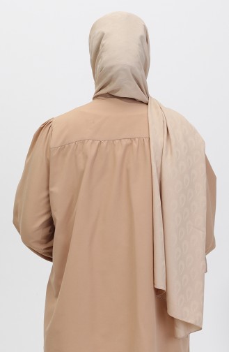 Madame Mary Drop Jacquard Shawl 19085-21 Dark Beige 19085-21
