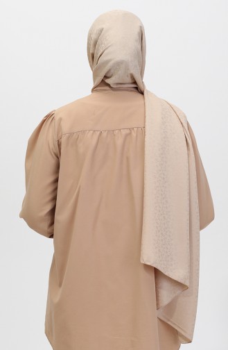 شال جاكار بزهرة مادام ماري 19086-21 بيج غامق 19086-21