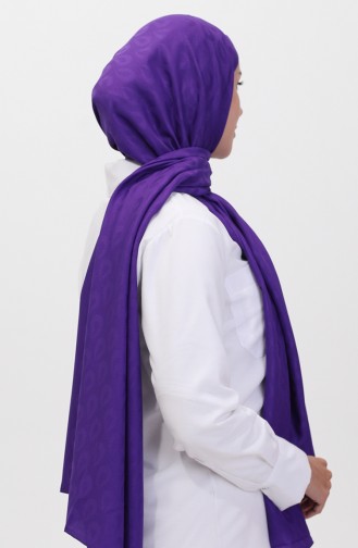 Madame Mary Drop Jacquard Shawl 19085-09 Purple 19085-09