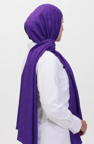 Madame Mary Drop-jacquardsjaal 19085-09 Paars 19085-09