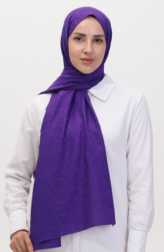 Madame Mary İvy Jacquard Shawl 19088-09 Purple 19088-09