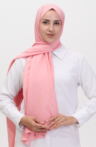 Madame Mary Drop Jacquard Shawl 19085-11 Pink 19085-11