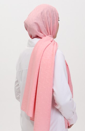 Madame Mary İvy Jacquard Shawl 19088-11 Pink 19088-11