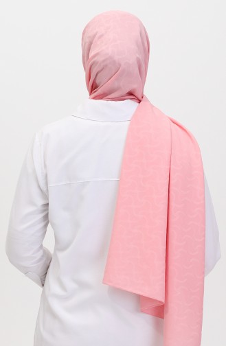Madame Mary İvy Jacquard Shawl 19088-11 Pink 19088-11