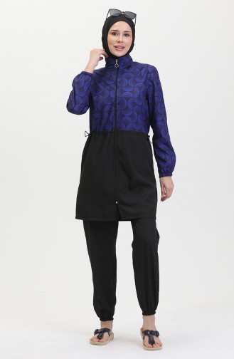 Ebrar Maillot De Bain Hijab Taille Elastique 5039-02 Saks 5039-02