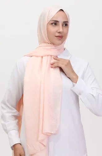 Madame Mary Çiçekli Jakar Şal 19086-12 Somon