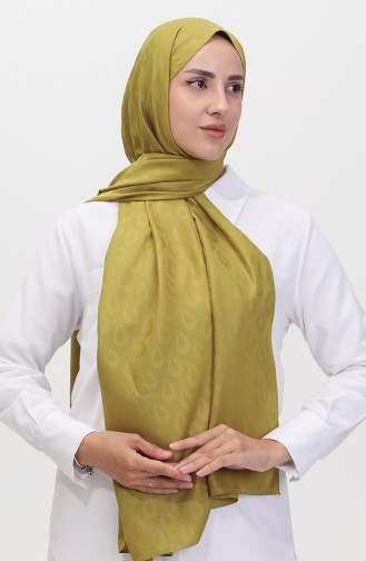 Madame Mary Drop Jacquard Shawl 19085-15 Oil Green 19085-15