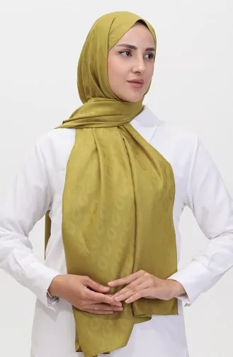 Madame Mary Châle Jacquard Goutte 19085-15 Vert Huile 19085-15