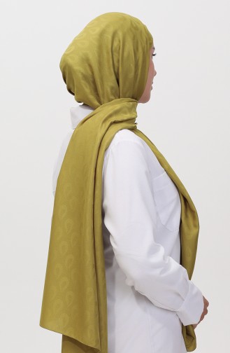 Madame Mary Drop Jacquard Shawl 19085-15 Oil Green 19085-15