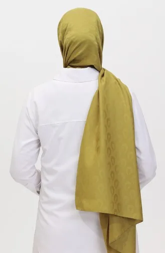 Madame Mary Châle Jacquard Goutte 19085-15 Vert Huile 19085-15