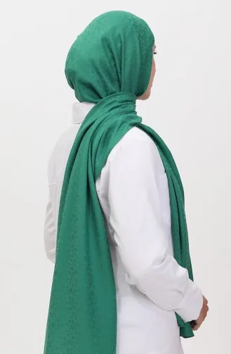 Madame Mary Châle Jacquard Floral 19086-14 Vert 19086-14