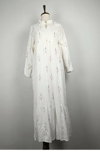 Kleid Mit Ballonärmeln Fuchsia 7837 1293