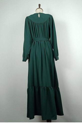 Plus Size Kleid Mit Steindetail Smaragdgrün 7864 1357