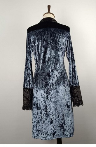 Tunique Velours Dentelle Fumé T1003 828