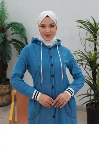 معطف الحجاب الأسود بأزرار مفتوحة 273