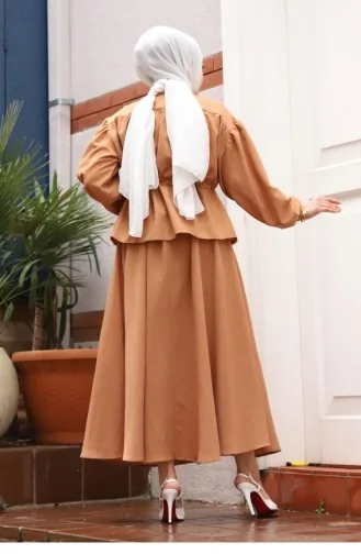 Bronzen Gedetailleerd Hijab Kameelpak 423