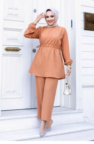 Bronzen Gedetailleerd Hijab Kameelpak 483