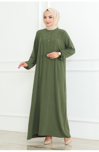 Aerobin Pleated Dress 203-03 Khaki 203-03